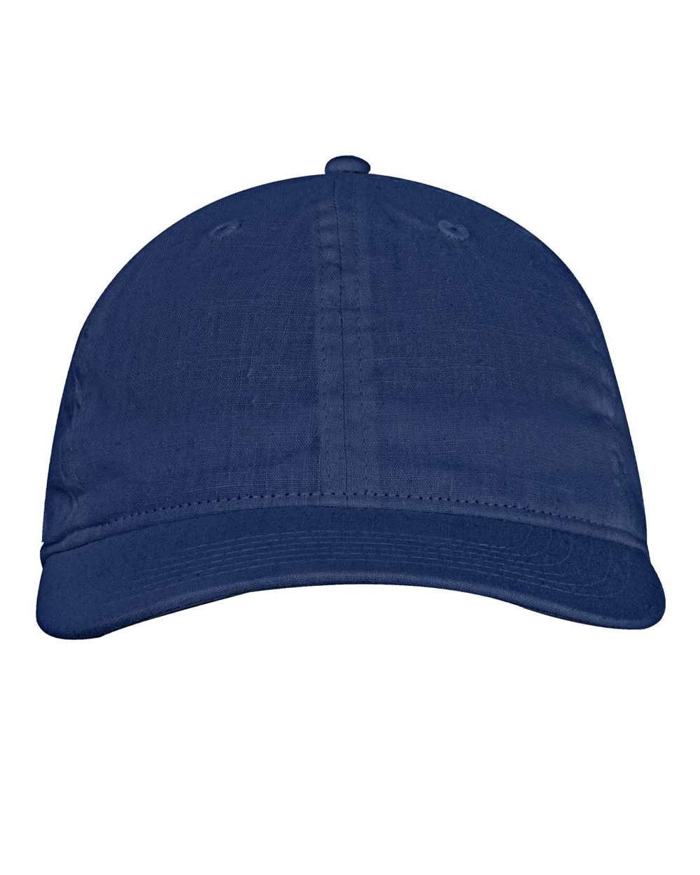 Front View of Denim Blue Hemp Hero Cap - EC7101