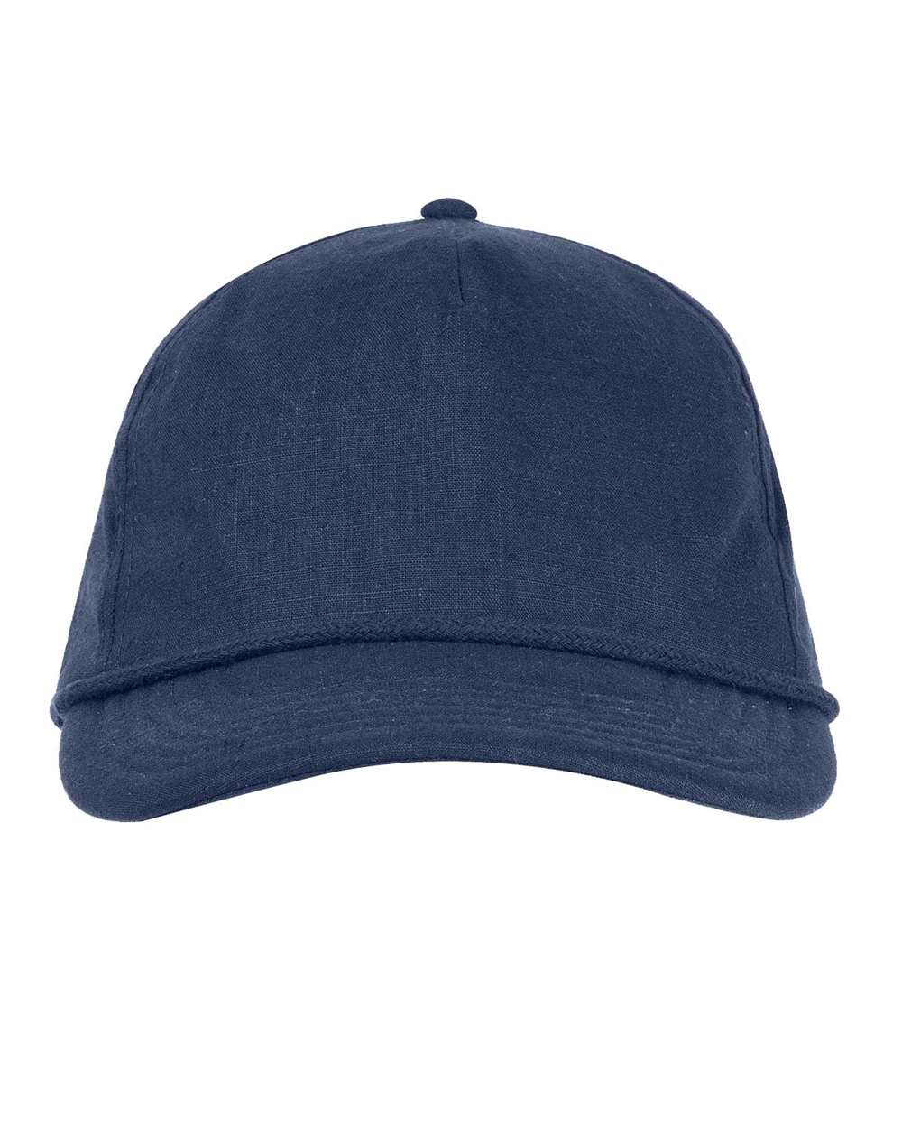 Front View of Denim Blue Hemp Hero Cap - EC7103