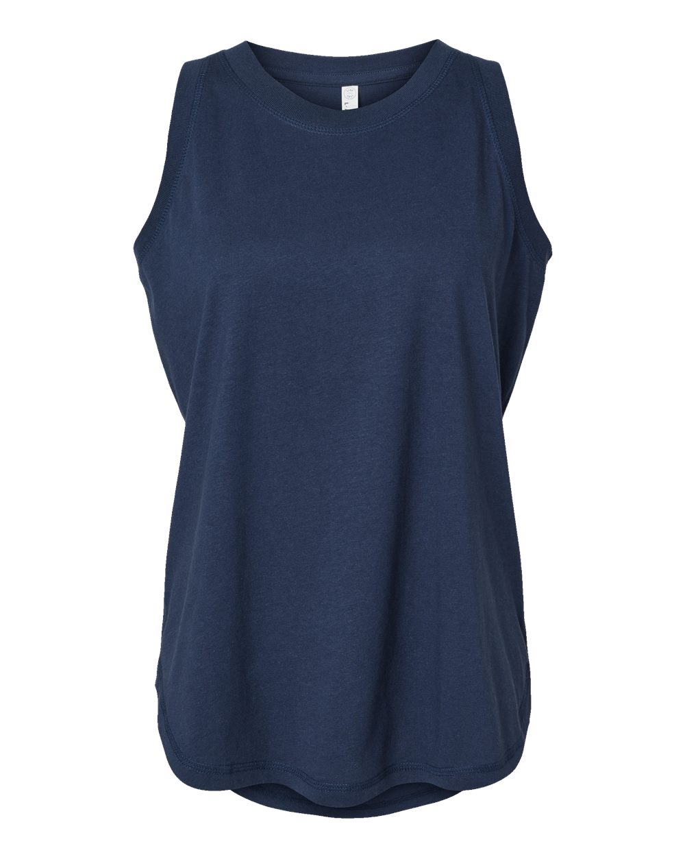 Front View of Denim Women's Relaxed Fine Jersey Tank - 3592