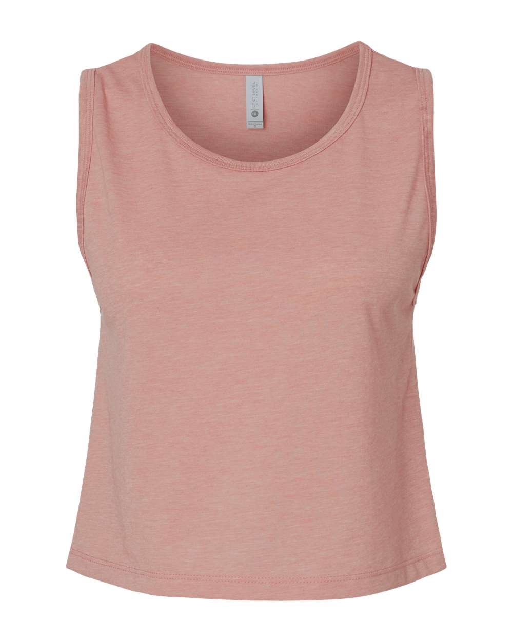 Front View of Desert Pink Women's Festival Crop Tank - 5083