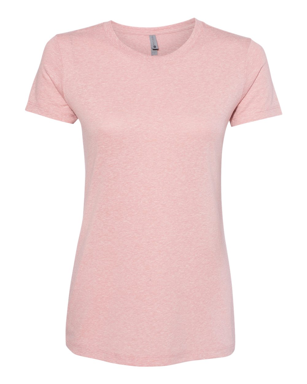 Front View of Desert Pink Women’s Triblend T-Shirt - 6710
