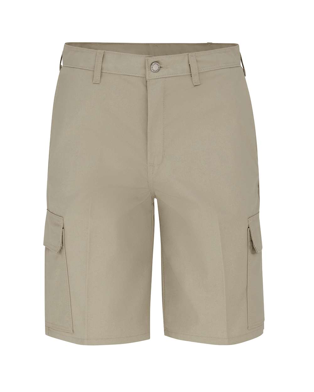 Front View of Desert Sand 11" Industrial Cargo Shorts - LR00