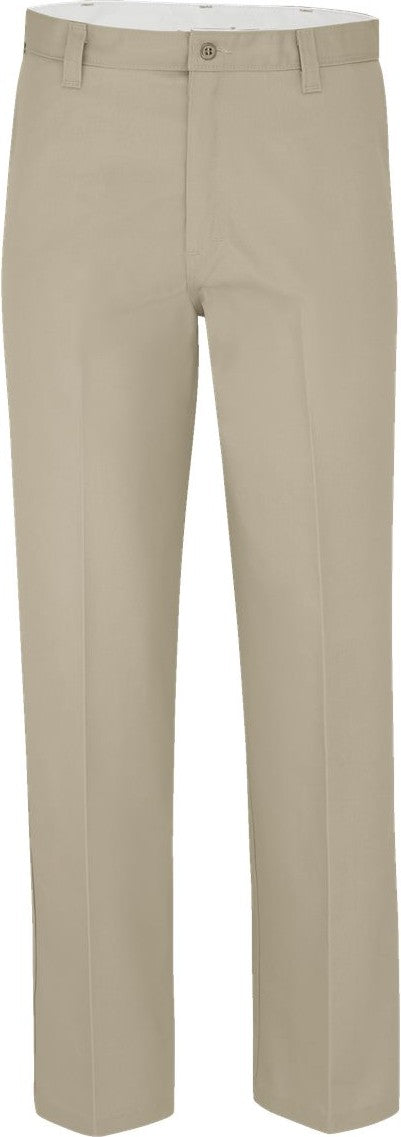 Front View of Desert Sand - 32I Industrial Flat Front Pants - LP92