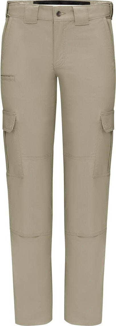 Front View of Desert Sand - 37 Unhemmed Women&#39;s Tactical Pants - FP78