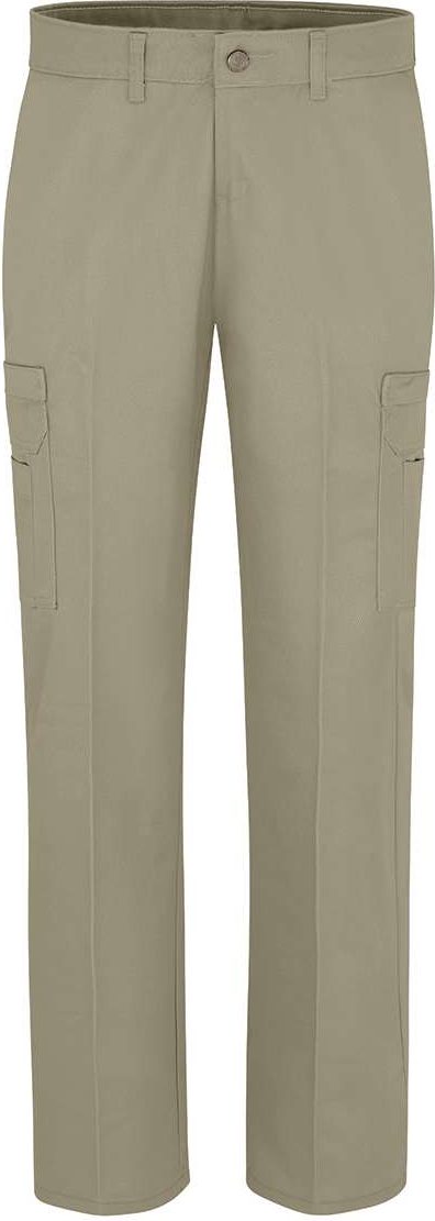 Front View of Desert Sand Women's Cotton Cargo Pants - FP39