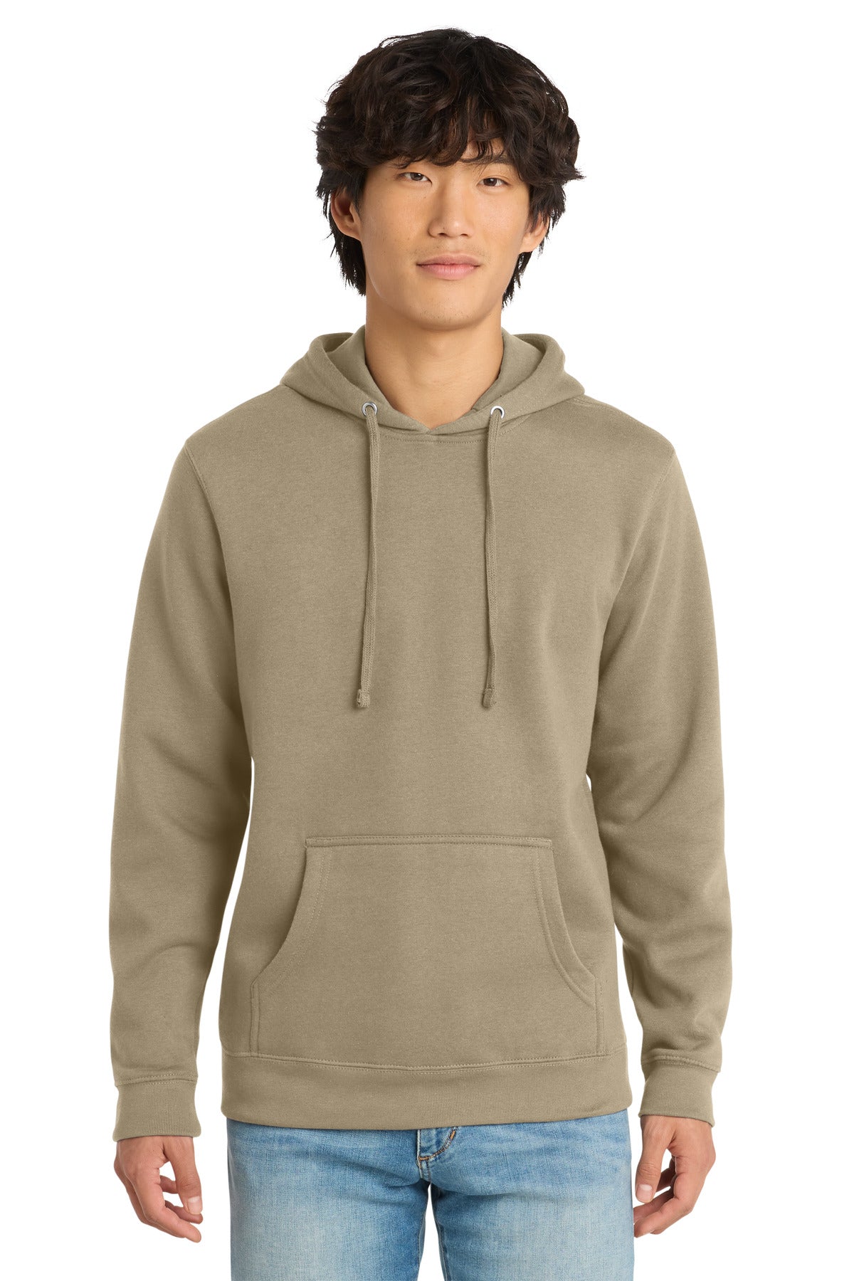 Front View of DesertTan District V.I.T. Fleece Hoodie DT6100
