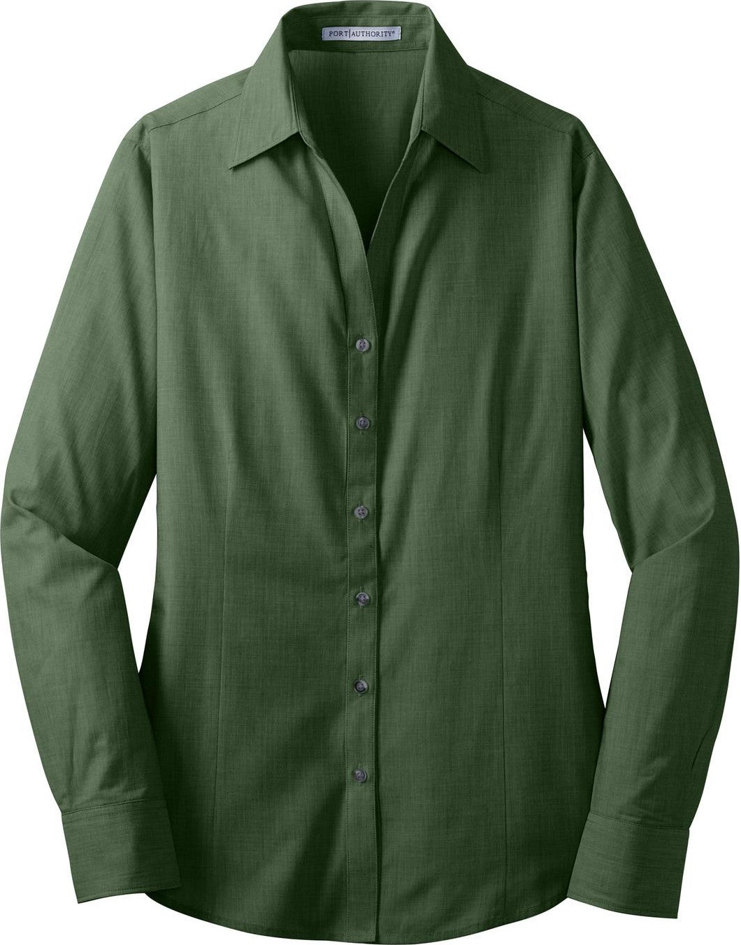 Dk Cactus Grn Port Authority Women's Crosshatch Easy Care Shirt. L640
