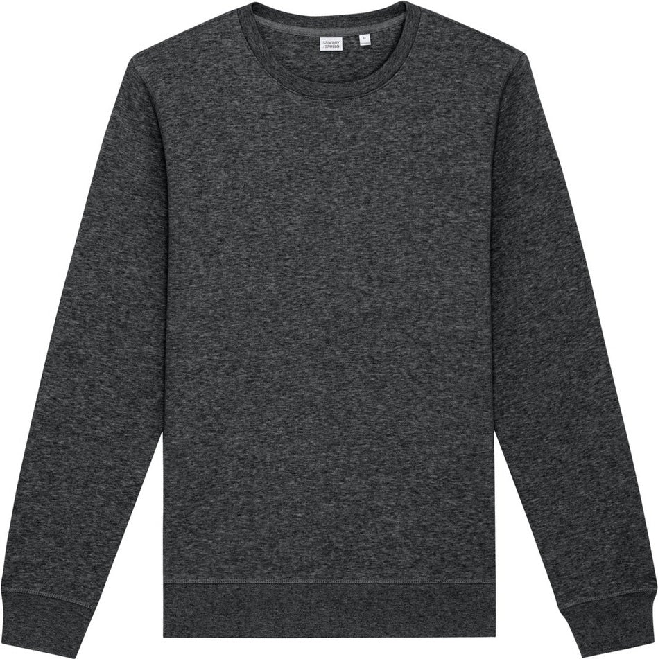 Front View of DkHtGry Stanley/Stella Unisex Roller Crewneck Sweatshirt SXU010