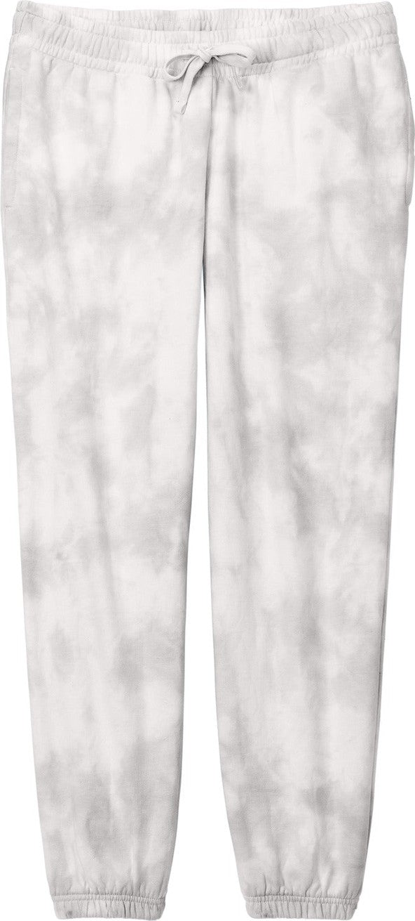 Front View of DoveGrey Port & Co Women's Beach Wash Cloud Tie-Dye Sweatpant LPC140P