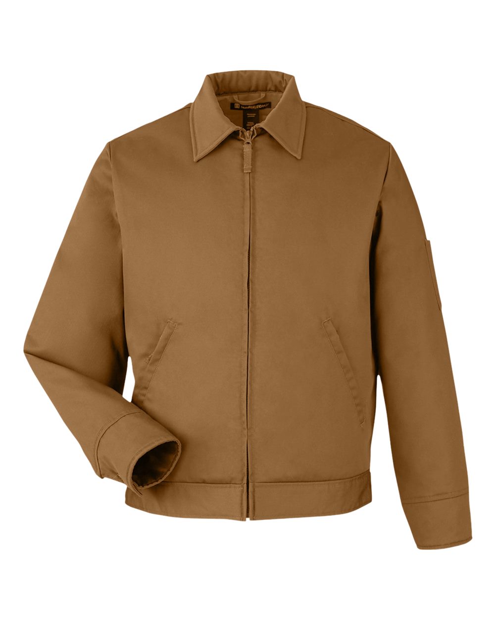 Front View of Duck Brown Unisex ClimaBloc® Station Jacket - M721