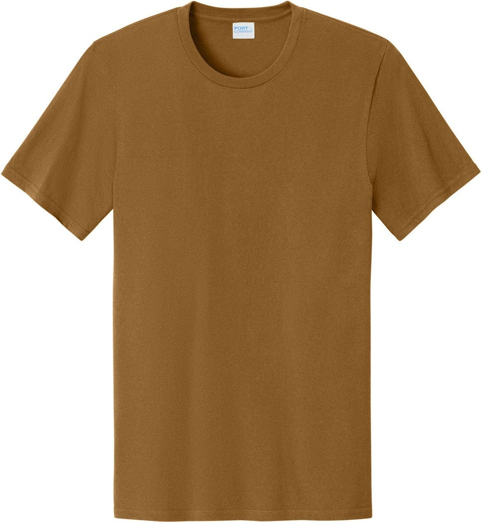 Front View of DuckBrown Port & Co Easy Cotton Tee PC43