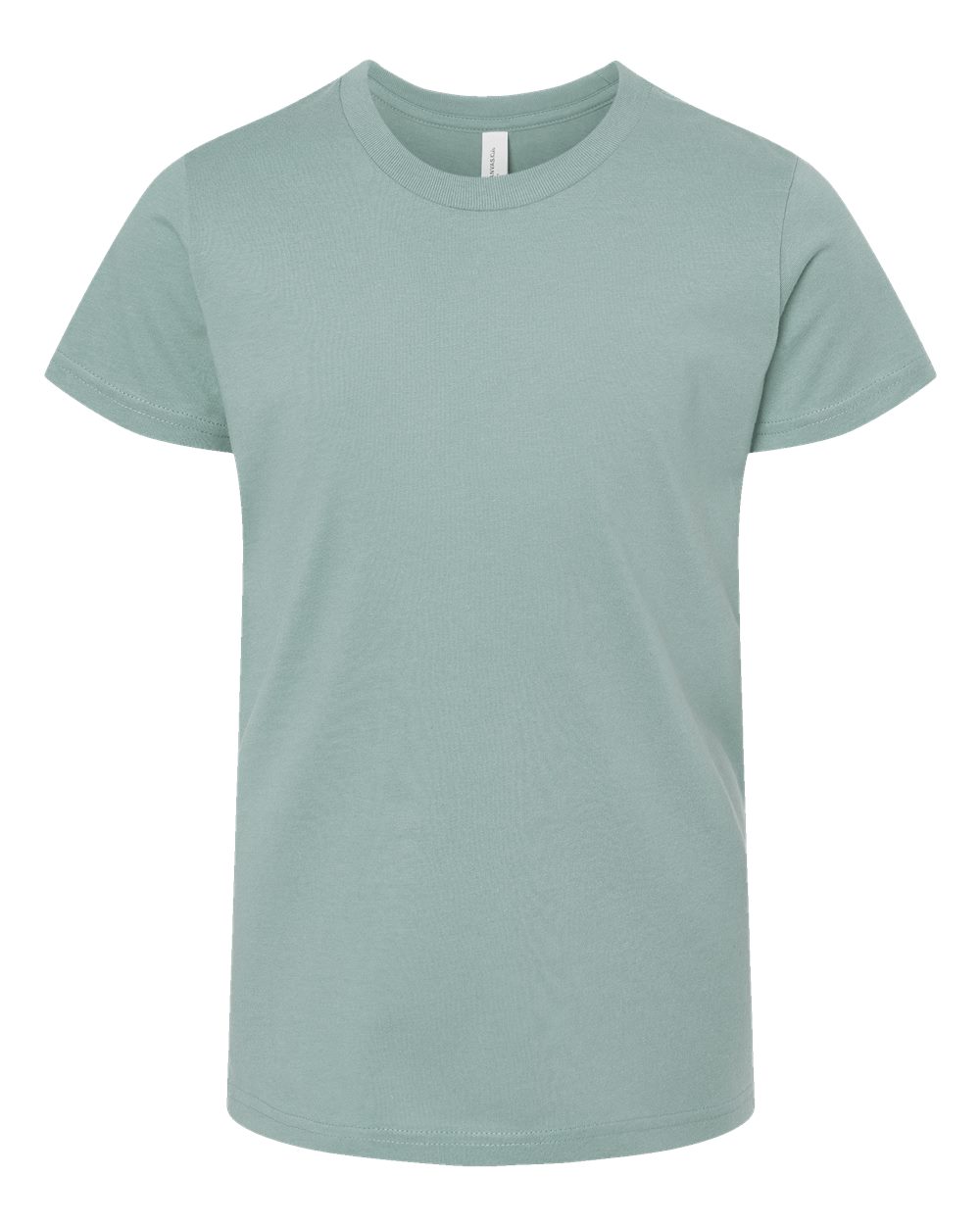 Front View of Dusty Blue Youth Jersey Tee - 3001Y
