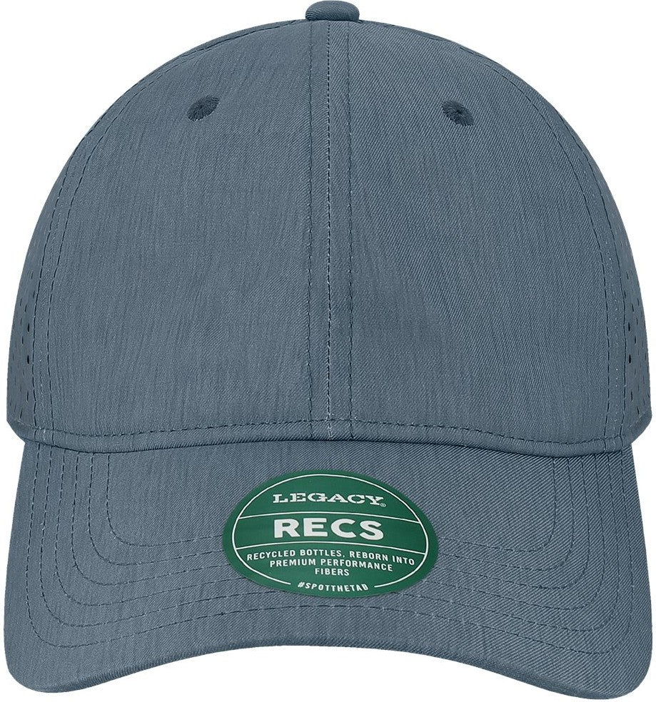 Front View of Eco Navy Reclaim Sport Mesh Cap - RECS