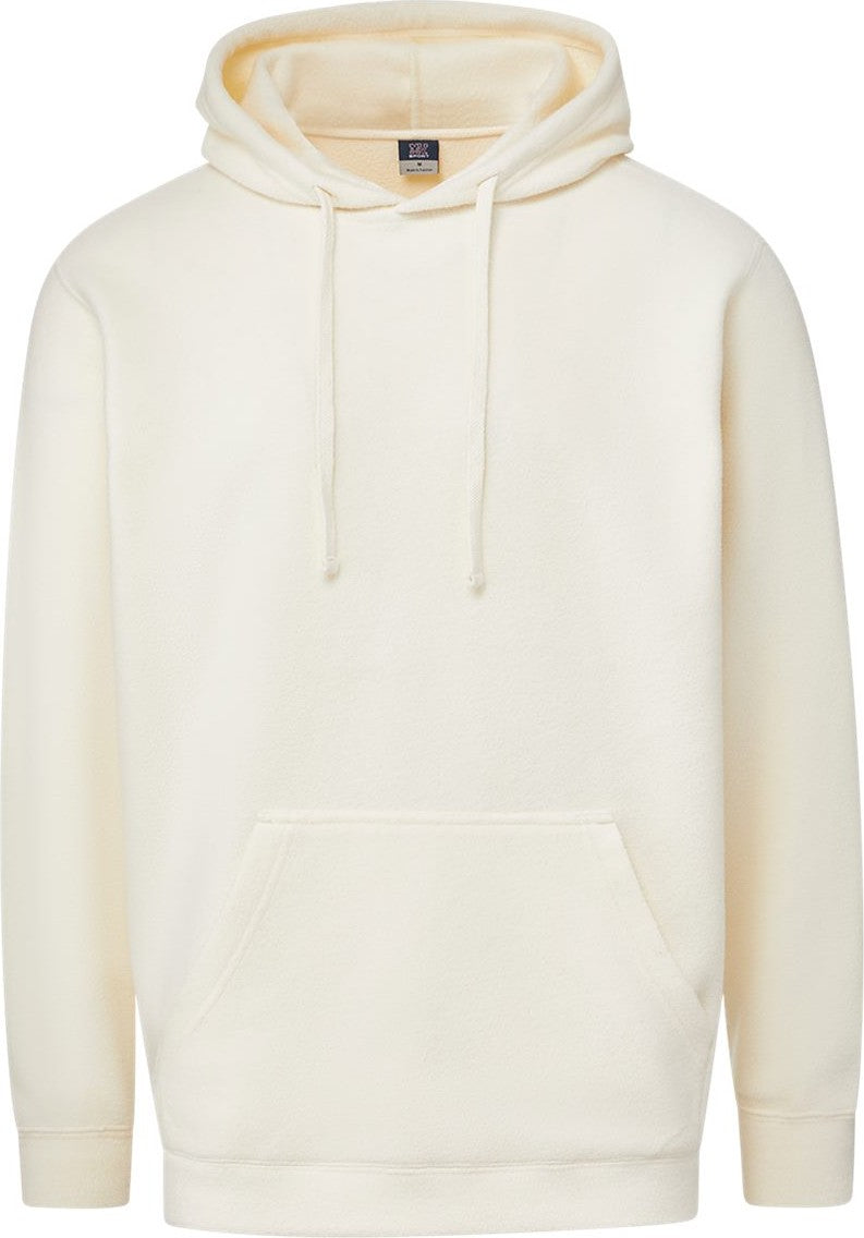 Front View of Ecru Whisper Fleece™ Hooded Sweatshirt - 24701