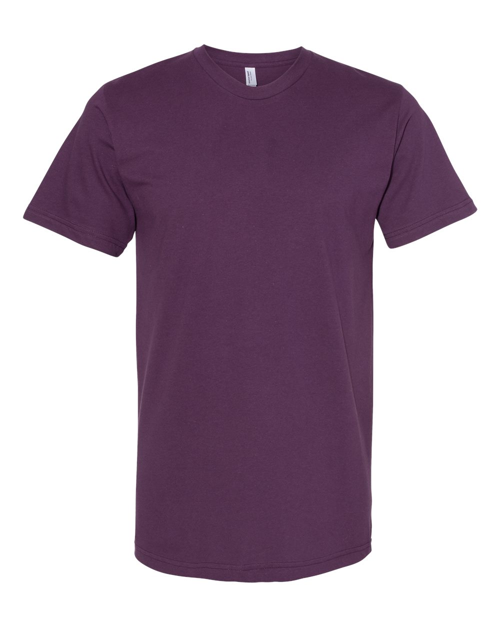 Front View of Eggplant Fine Jersey Tee - 2001