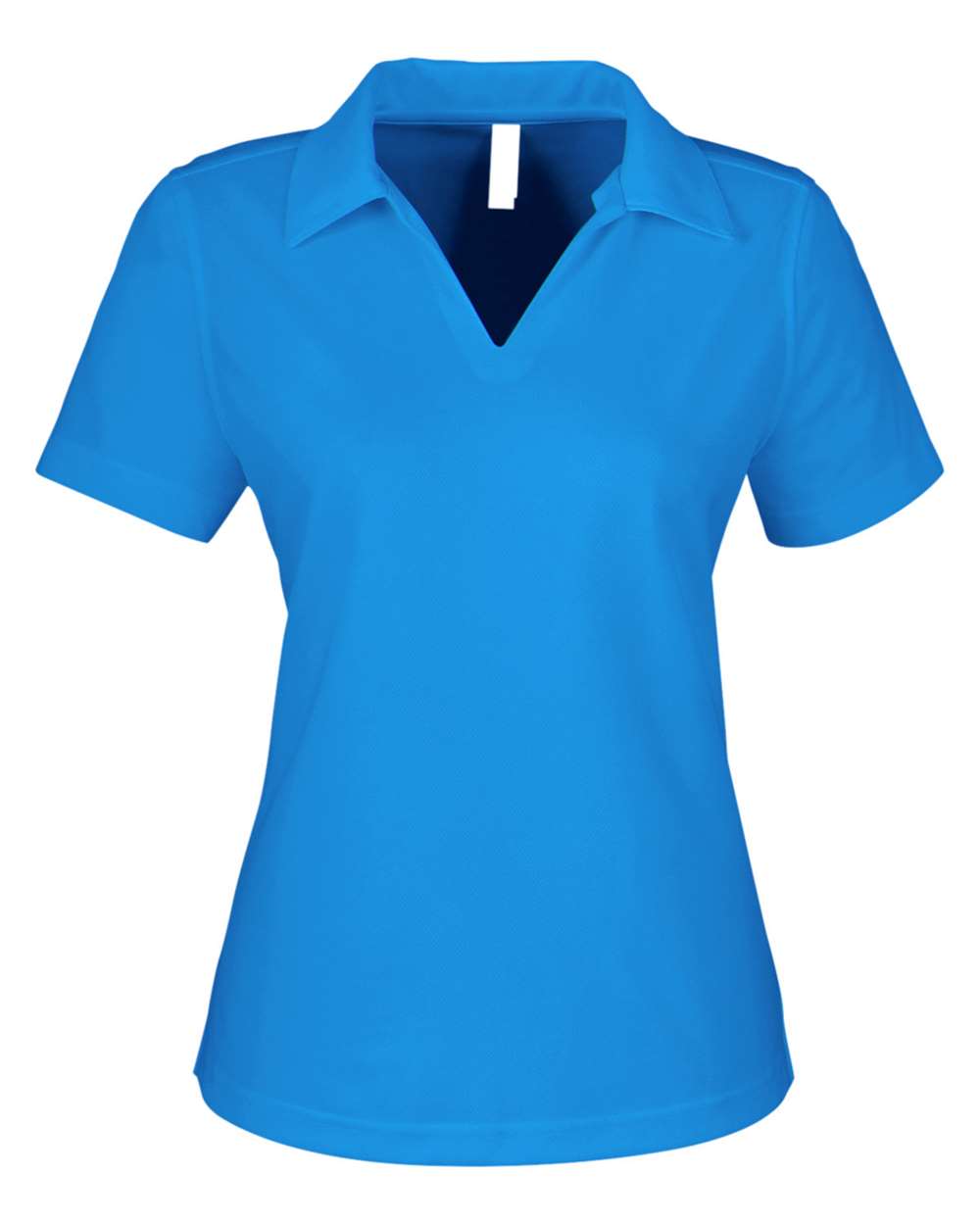 Front View of Electric Blue Women's Market Snag Protect Mesh Polo - CE104W