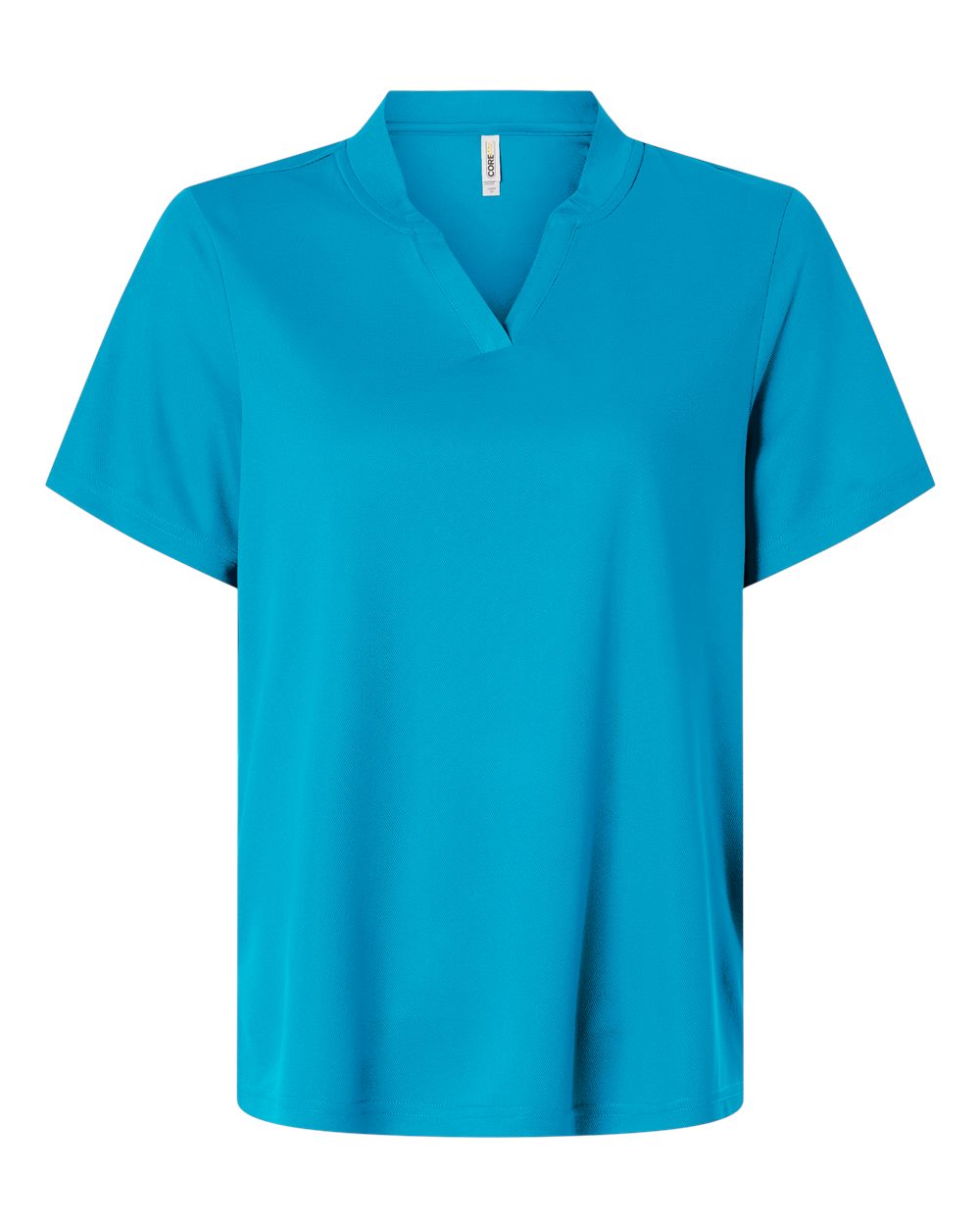 Front View of Electric Blue Women's Nova Performance Pique Polo - CE108W
