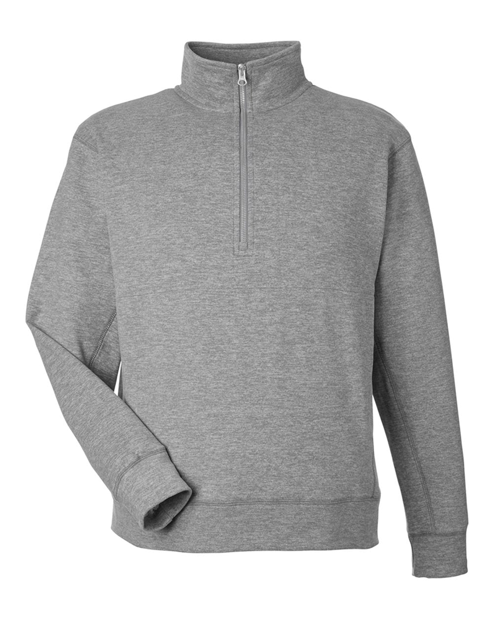 Front View of Electric Slate Electric Fleece Quarter-Zip Sweatshirt - 8741