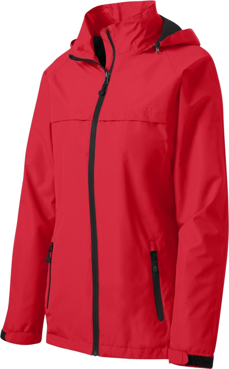 Front View of Engine Red Port Authority Women's Torrent Waterproof Jacket. L333