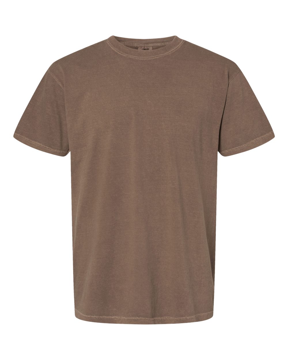 Front View of Espresso Garment-Dyed Heavyweight T-Shirt - 1717