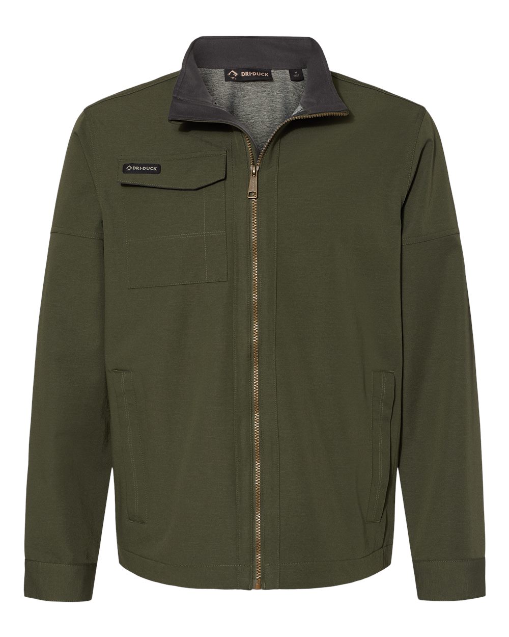 Front View of Fatigue Ace Woven Stretch Soft Shell Jacket - 5327