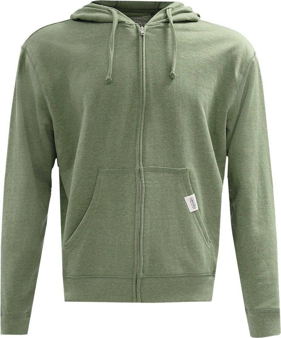 Front View of Fern Full-Zip Hooded Sweatshirt - RC1090