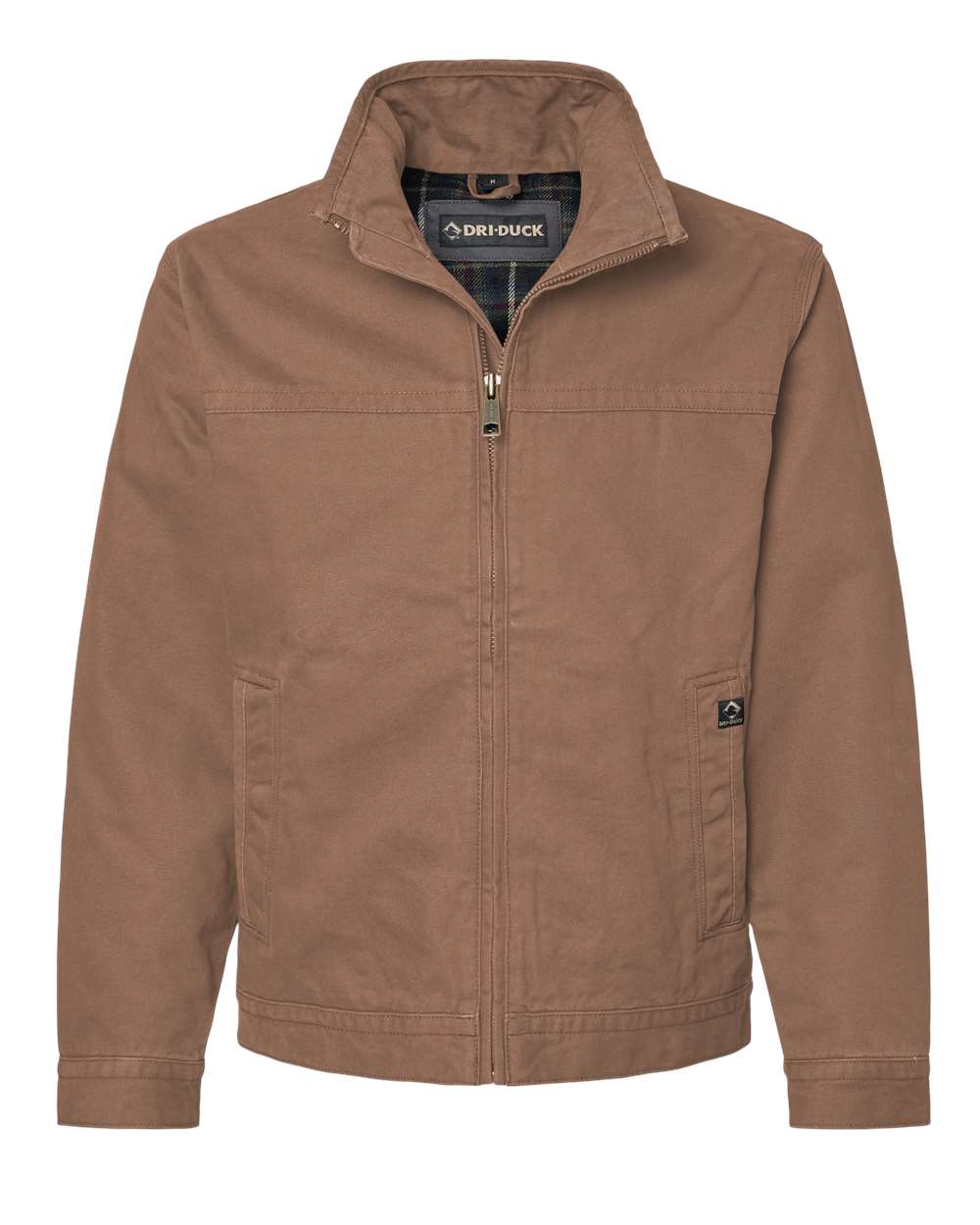 Front View of Field Khaki Maverick Boulder Cloth™ Jacket with Blanket Lining - 5028