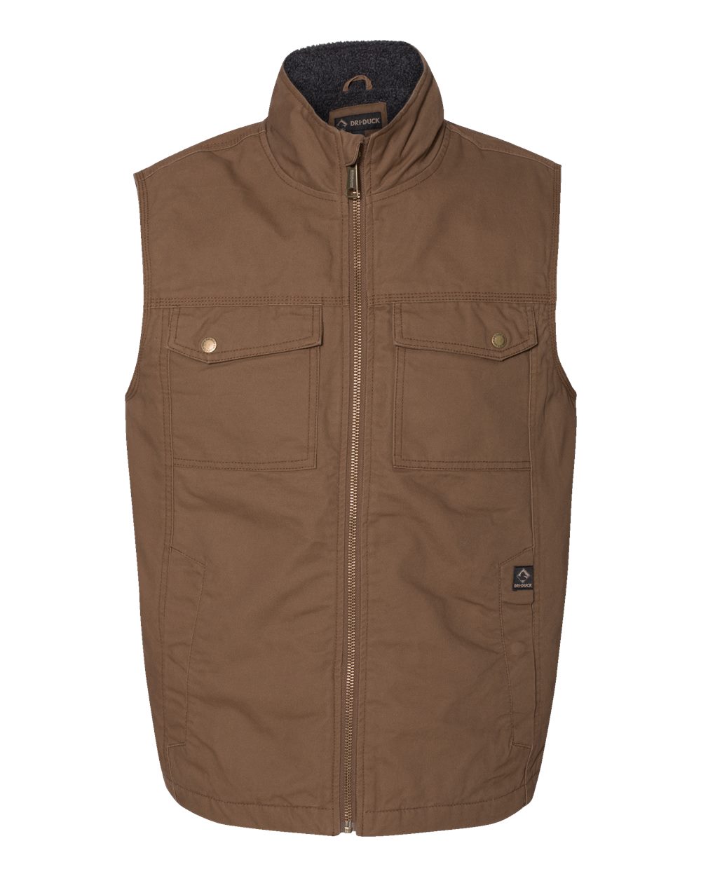 Front View of Field Khaki Trek Canyon Cloth™ Vest - 5068