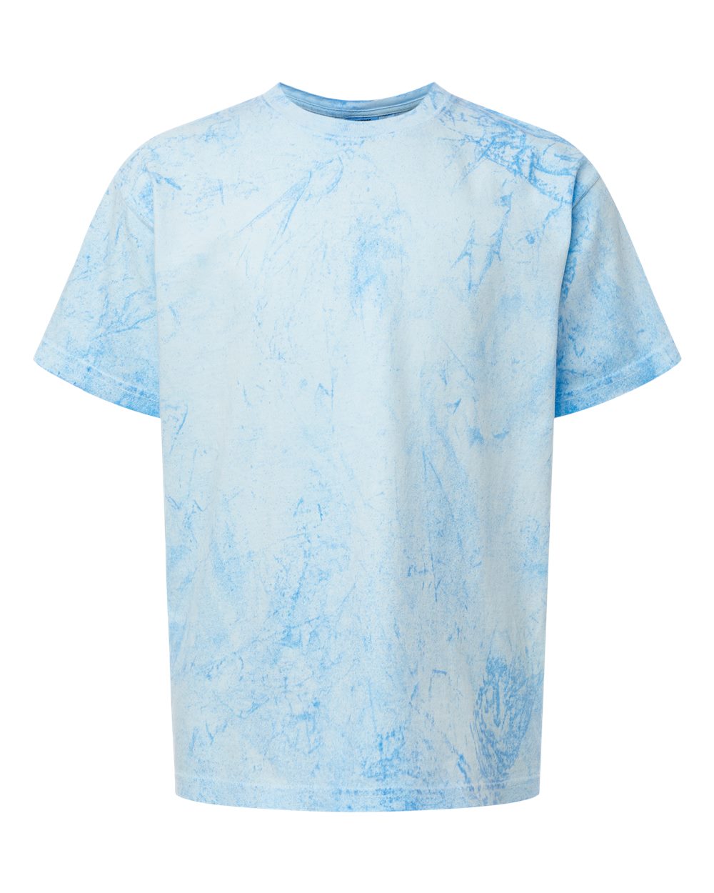 Front View of Fiji Blue Colorblast™ Youth Heavyweight T-Shirt - 1745Y