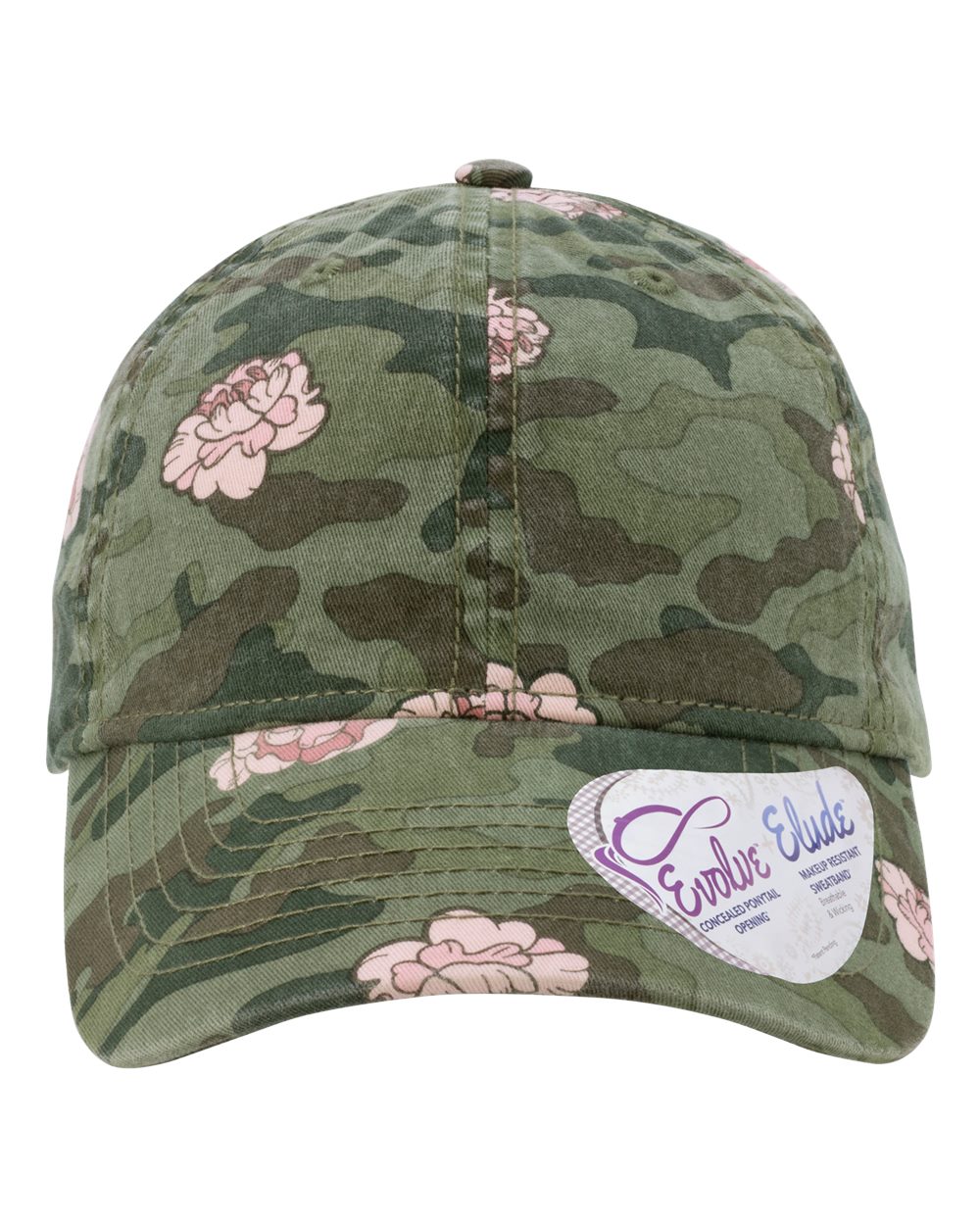 Floral Camo Women's Garment-Washed Fashion Print Cap - HATTIE