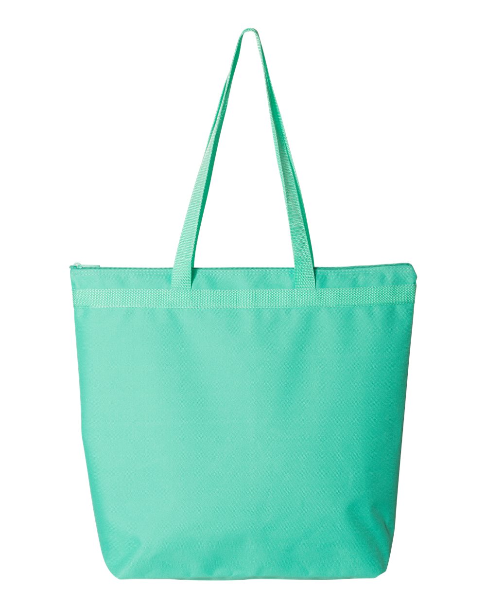 Front View of Florida Teal Melody Large Tote - 8802