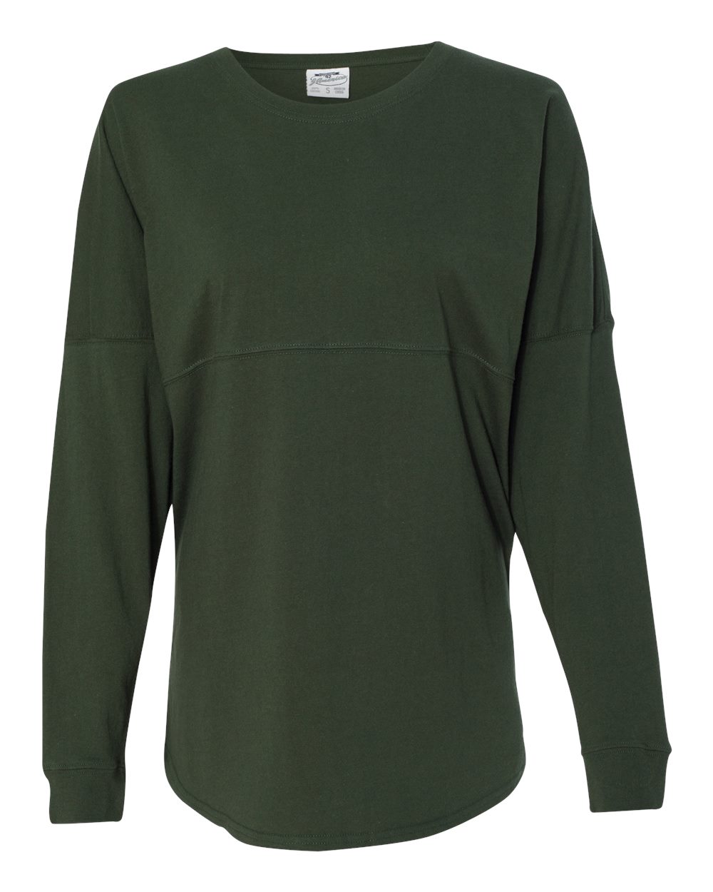 Front View of Forest Game Day Jersey Long Sleeve T-Shirt - 8229