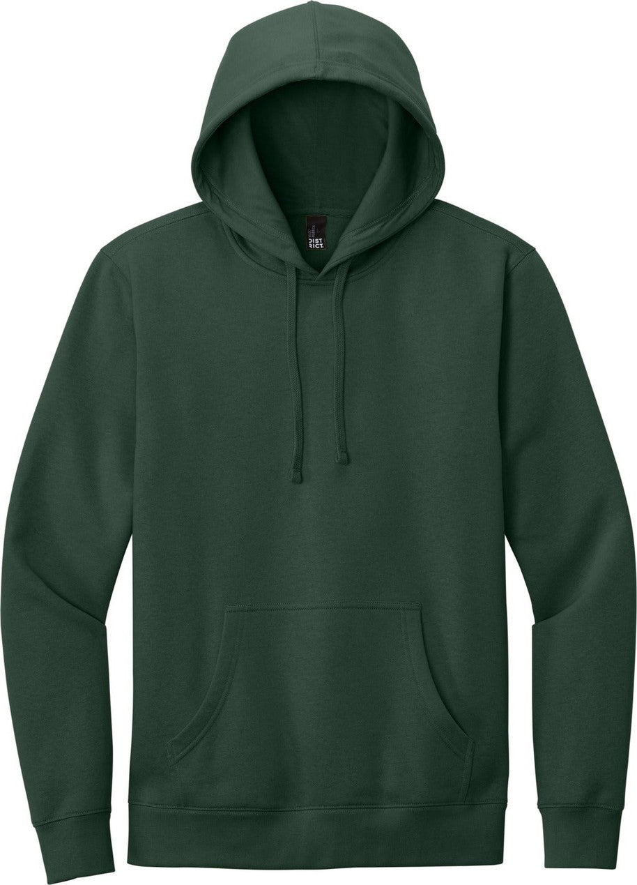Front View of Forest Green District V.I.T. Fleece Hoodie DT6100