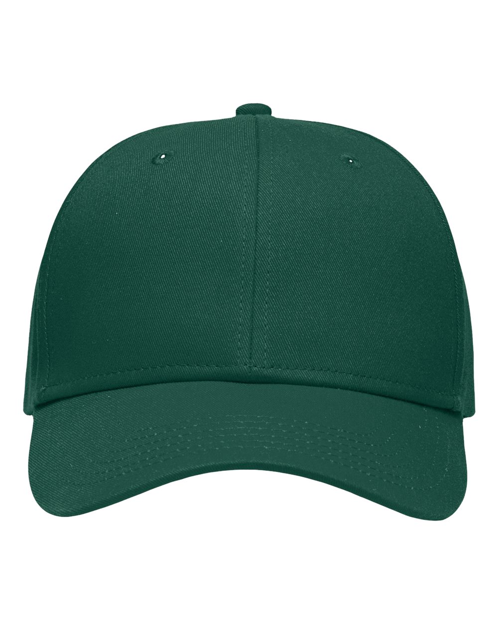 Front View of Forest Green Lo-Pro Solid Back Traditional Trucker Cap - SP1400
