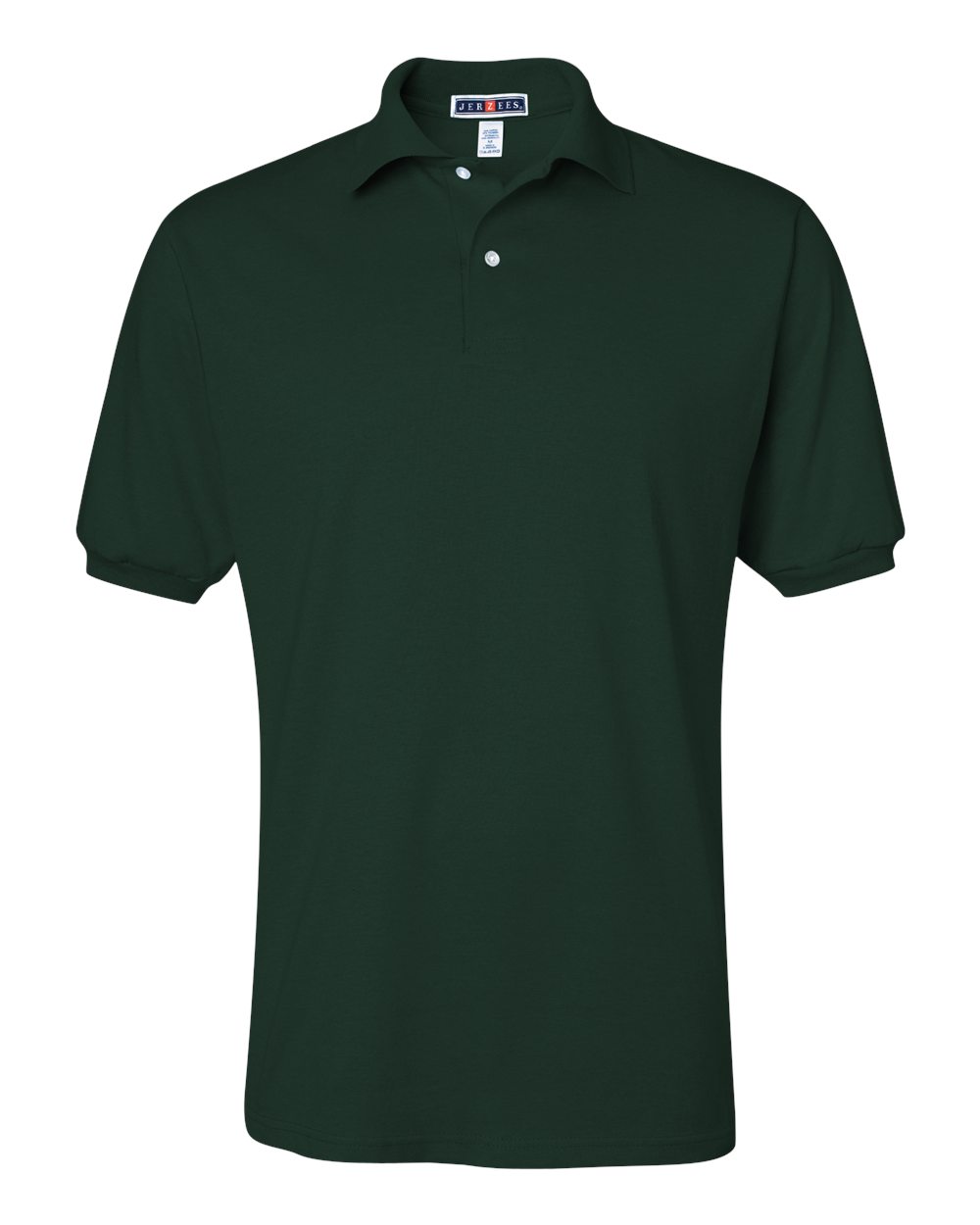 Front View of Forest Green SpotShield® 50/50 Polo - 437MSR