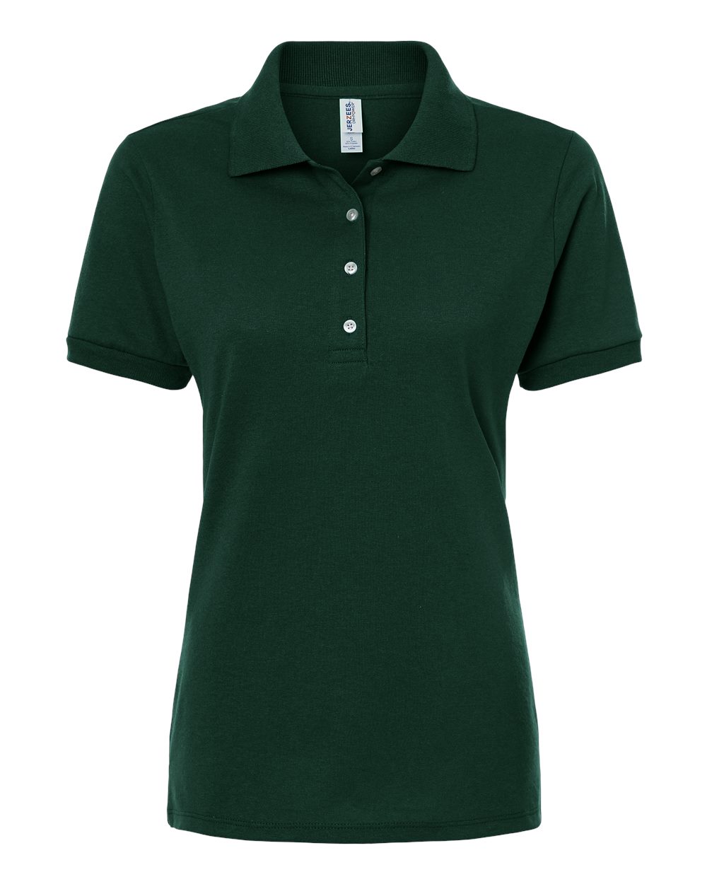 Front View of Forest Green Women's Dri-Power® Polo - 437F