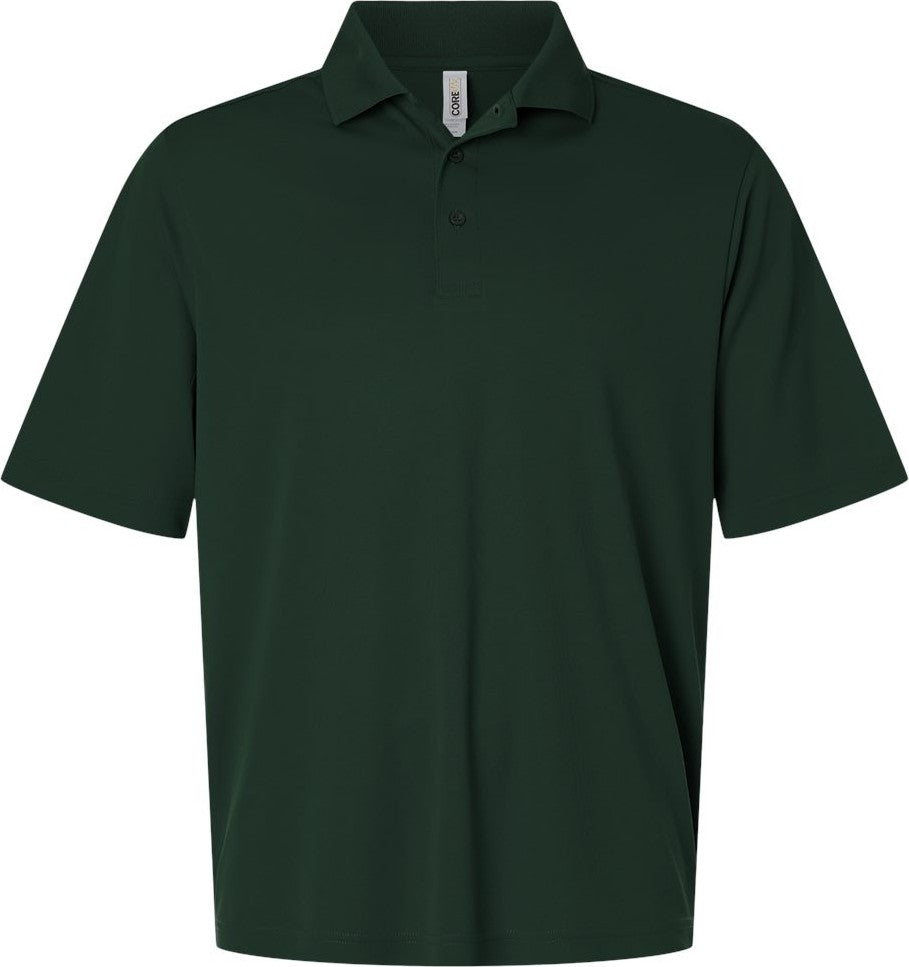 Front View of Forest Men's Nova Performance Pique Polo - CE108