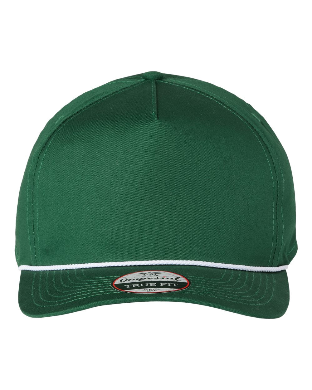 Front View of Forest/ White The Barnes Cap - 5056