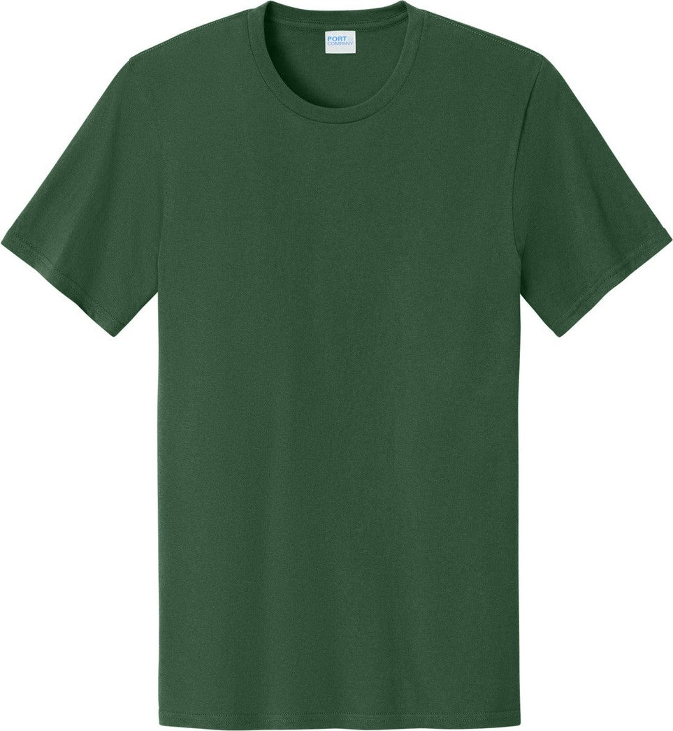 Front View of ForestGrn Port & Co Easy Cotton Tee PC43