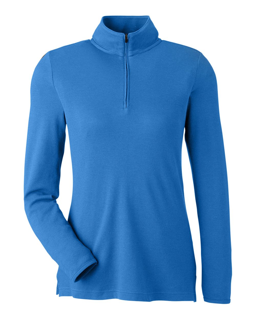 Front View of French Blue Women's New Classics® Performance Quarter-Zip Pullover - DG400W