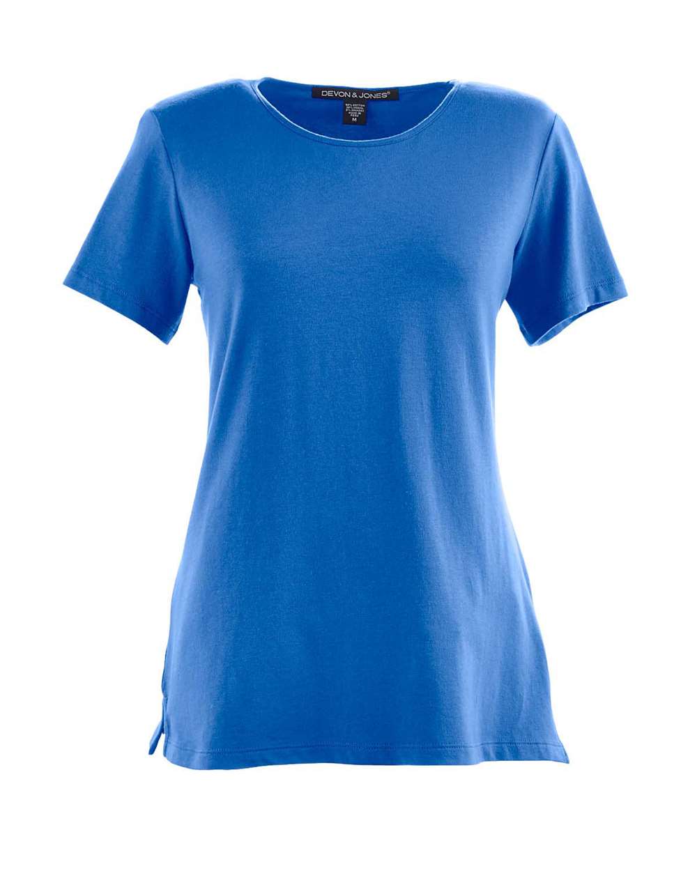Front View of French Blue Women's Perfect Fit™ Shell T-Shirt - DP182W