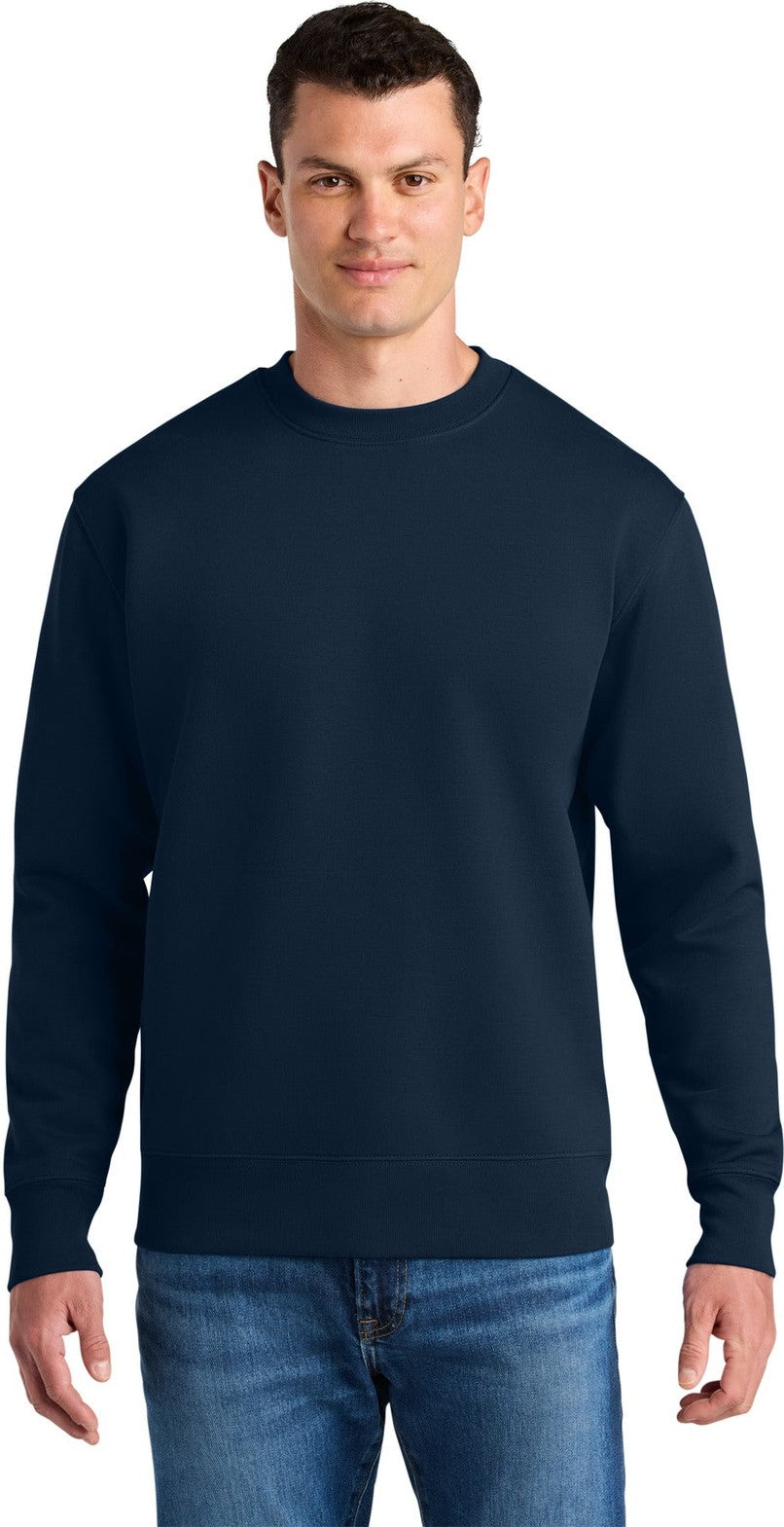 Front View of FrenchNavy Stanley/Stella Unisex Changer 2.0 Crewneck Sweatshirt SXU004