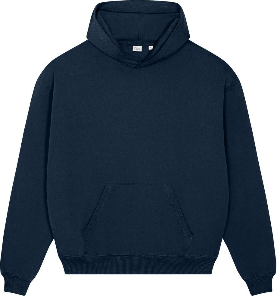 Front View of FrenchNavy Stanley/Stella Unisex Cooper Dry Hooded Sweatshirt SXU028
