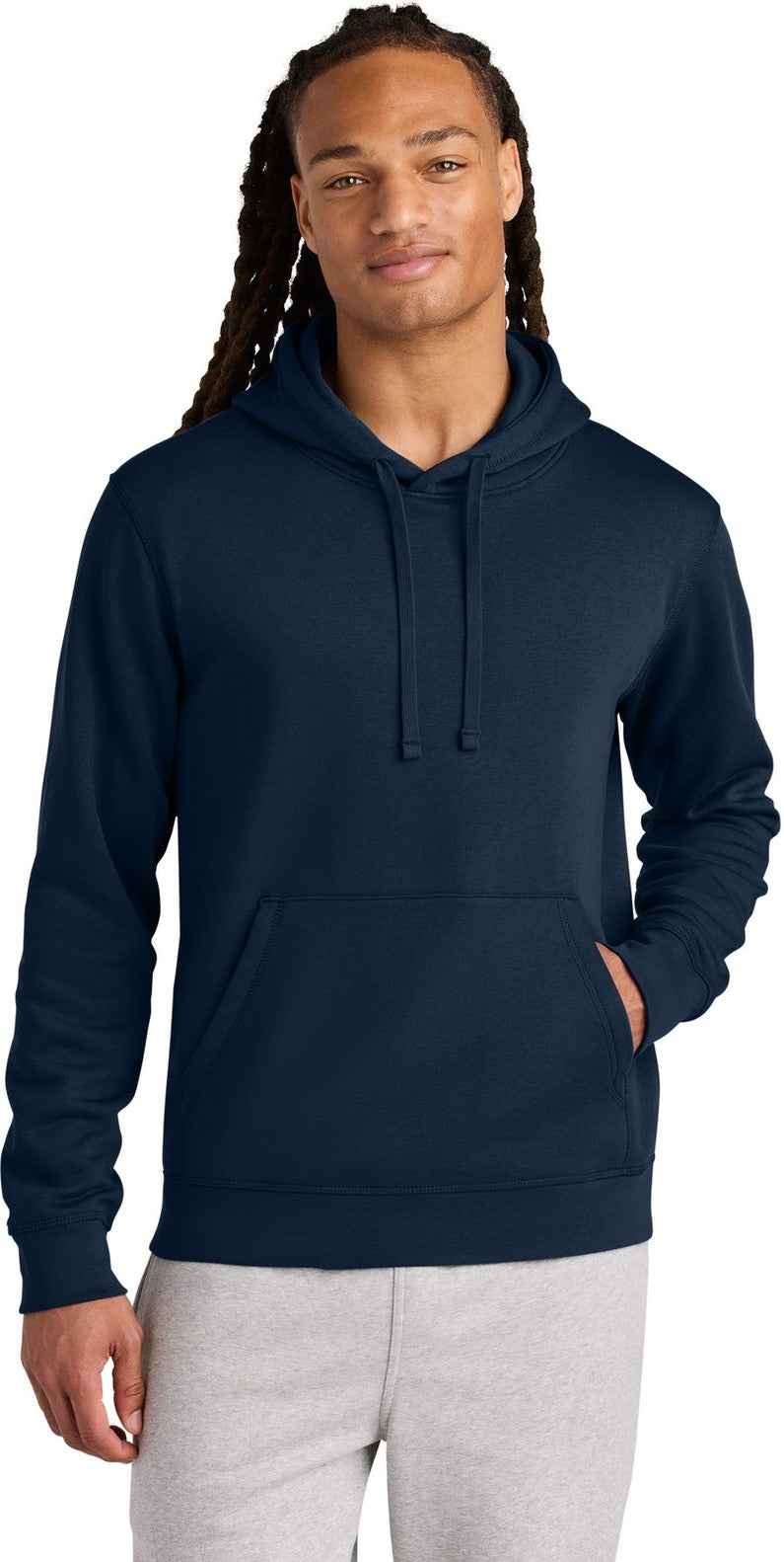 Front View of FrenchNavy Stanley/Stella Unisex Drummer 2.0 Hooded Sweatshirt SXU009