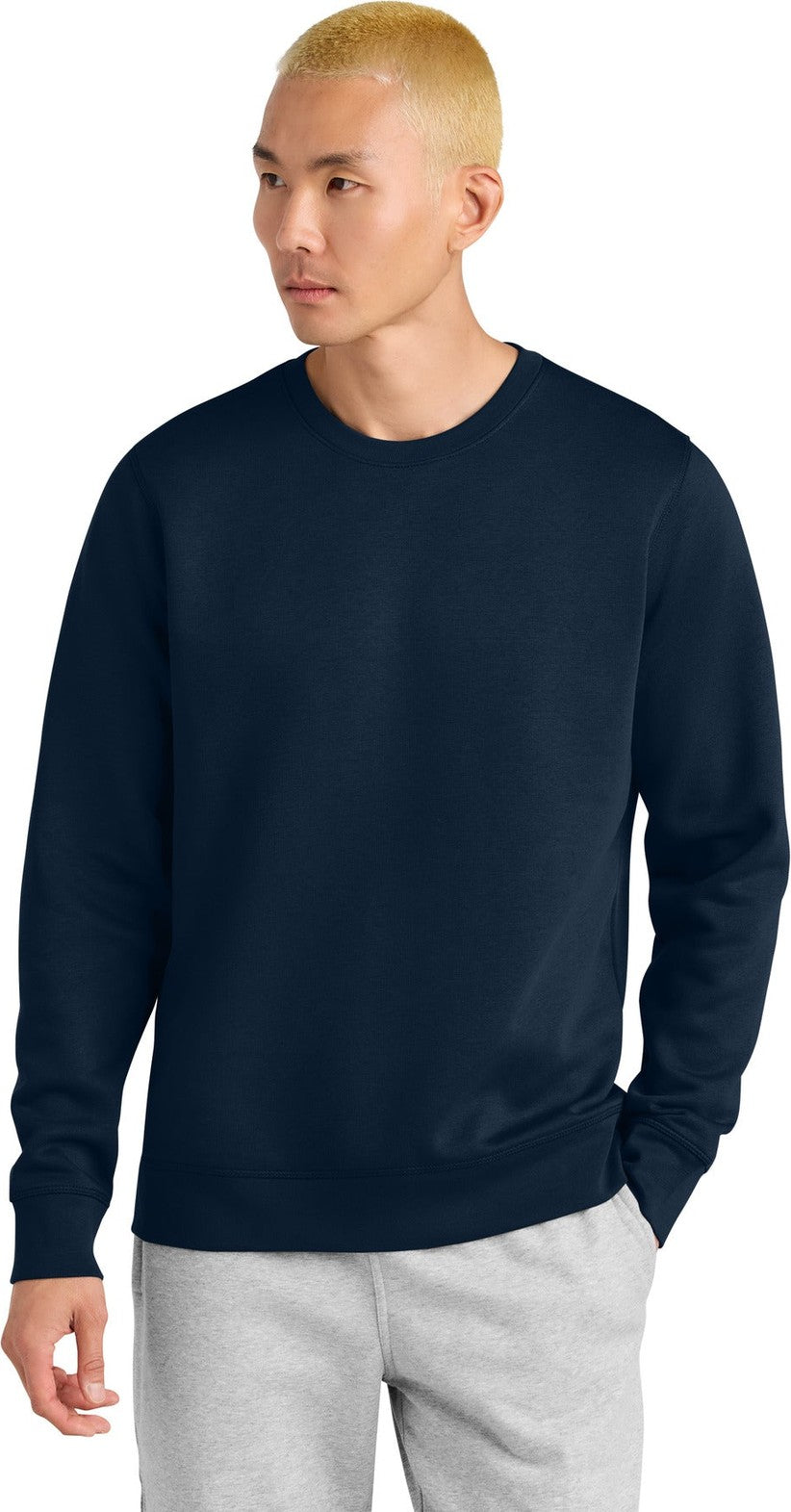 Front View of FrenchNavy Stanley/Stella Unisex Roller Crewneck Sweatshirt SXU010