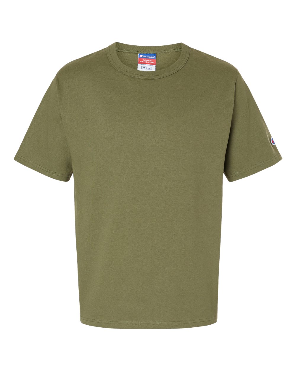Front View of Fresh Olive Heritage Jersey T-Shirt - T105