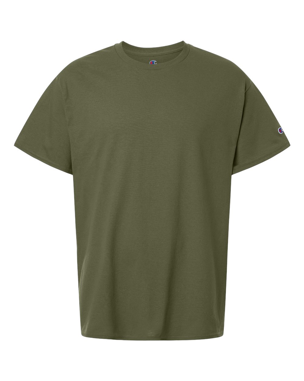 Front View of Fresh Olive Unisex Jersey T-Shirt - CH1000 plain