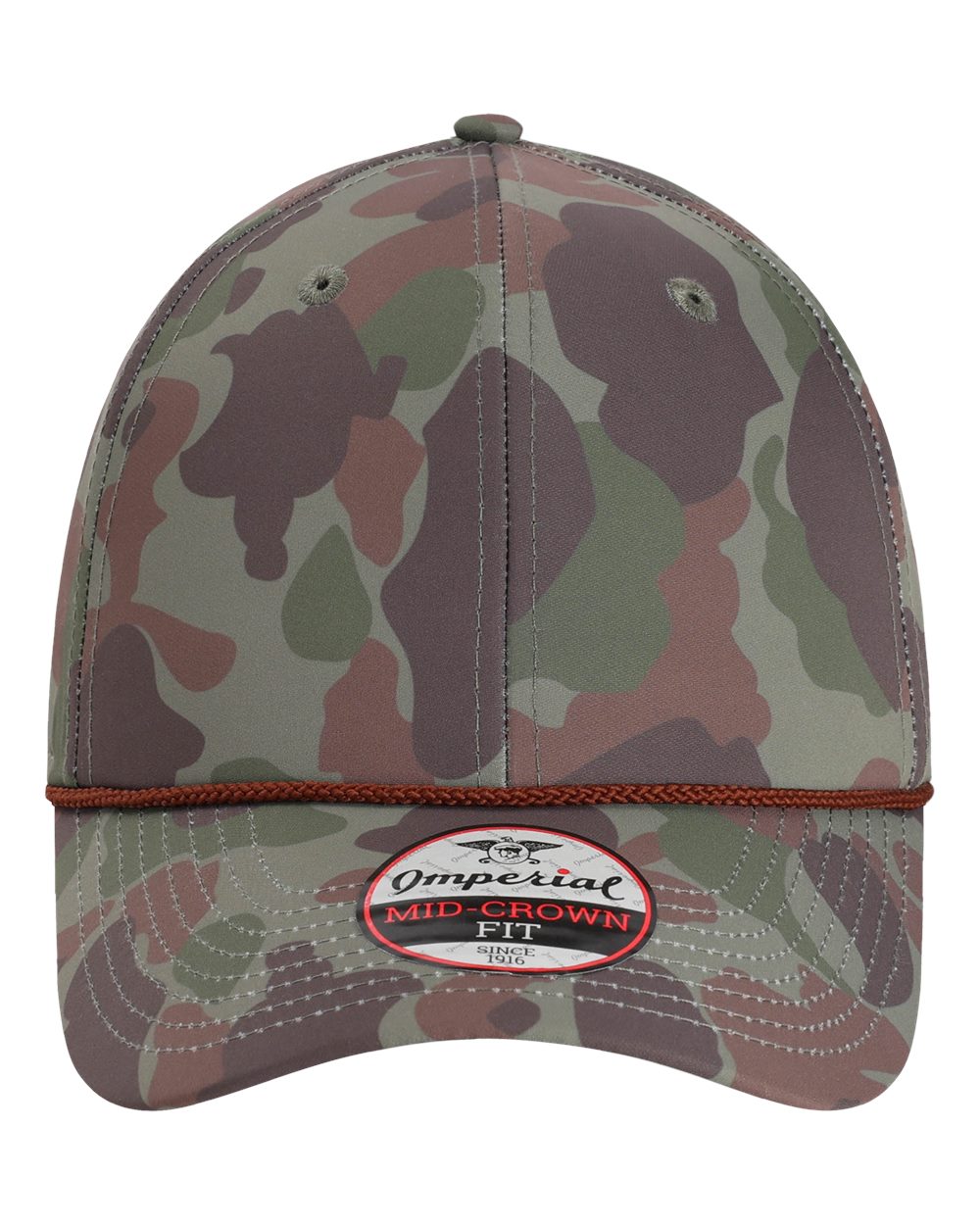 Front View of Frog Skin Camo/ Green The Outtasite Cap - 5058
