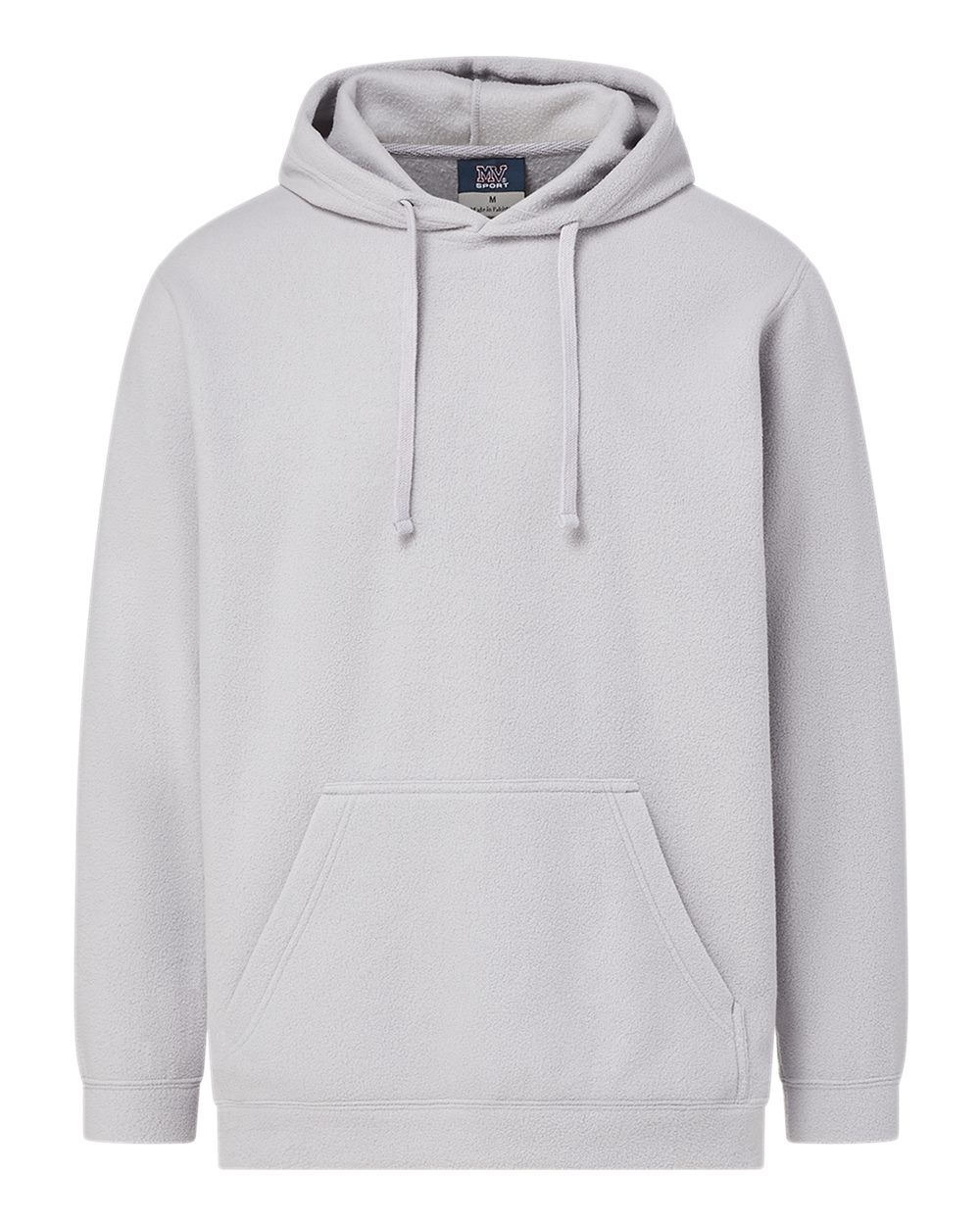 Front View of Frost Grey Whisper Fleece™ Hooded Sweatshirt - 24701