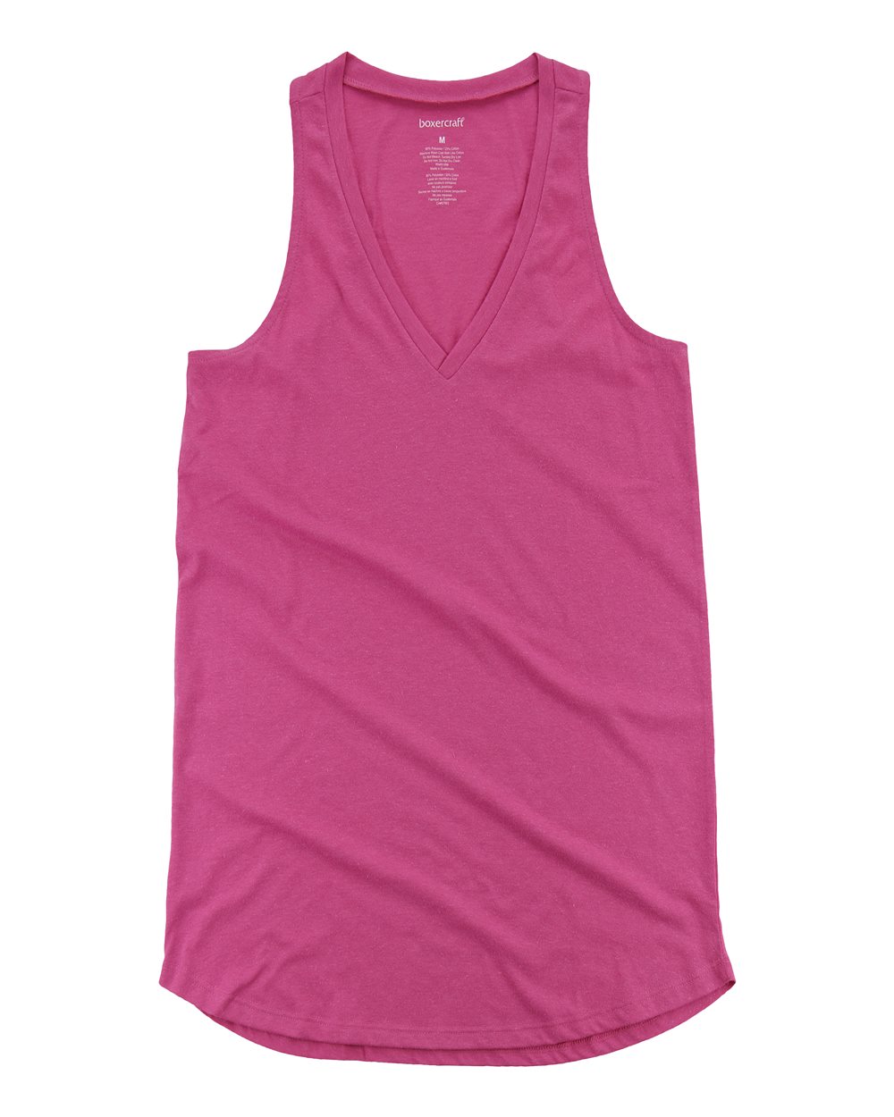 Front View of Fuchsia Women’s At Ease Tank Top - T88